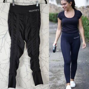 Skinnify Black High Rise Resistance Band Leggings